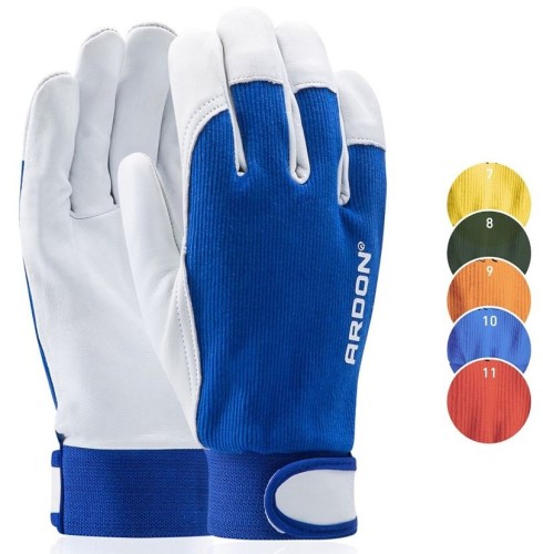 Rękawice Ardon HOBBY zawieszka, lico kozie z rzepem 7-11 1