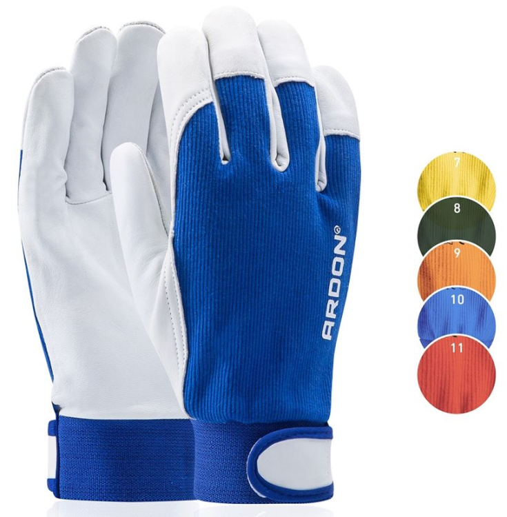  Rękawice Ardon HOBBY zawieszka, lico kozie z rzepem 7-11 1