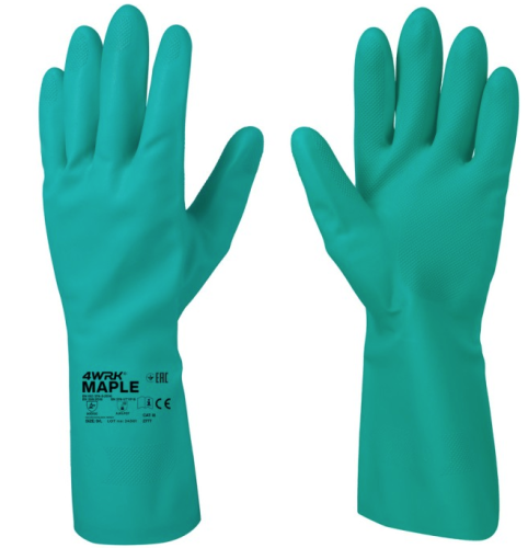 Rękawice nitrylowe 4WRK Maple / Rnit-Vex zielone 